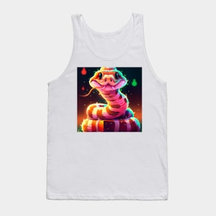 Cute Rattlesnake Drawing Tank Top